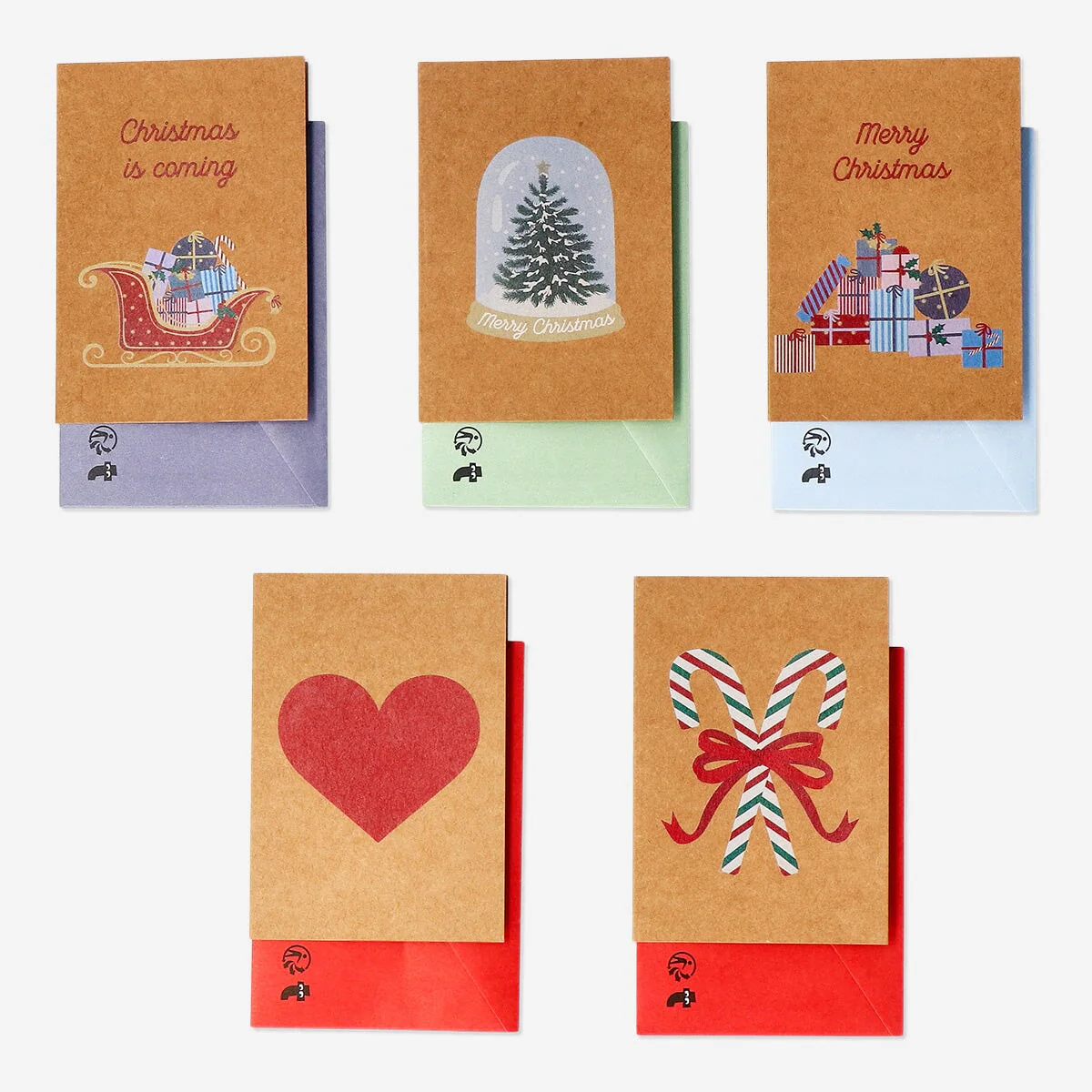 Christmas cards and envelopes - 15 pcs - Image 2