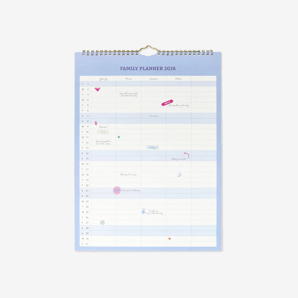 CL 2026 family planner