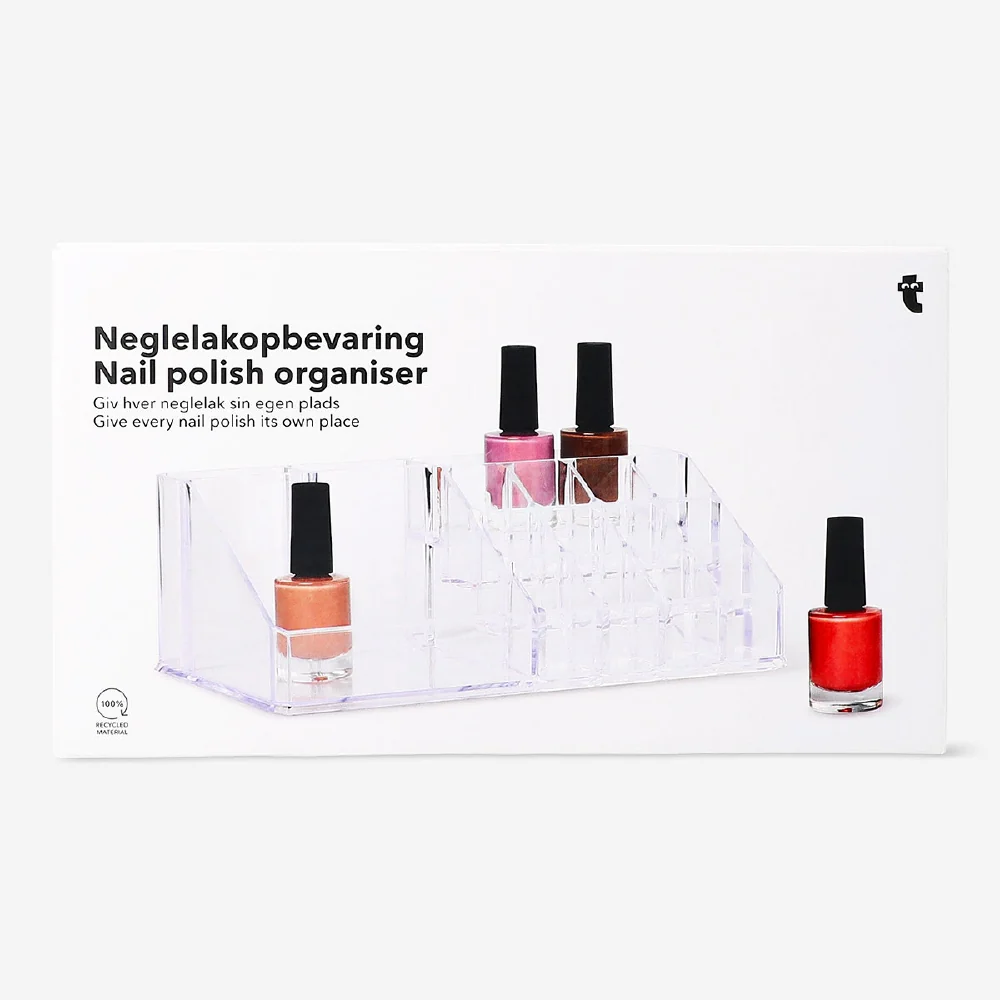Clear nail polish organiser - 12,5x22 cm - Image 3