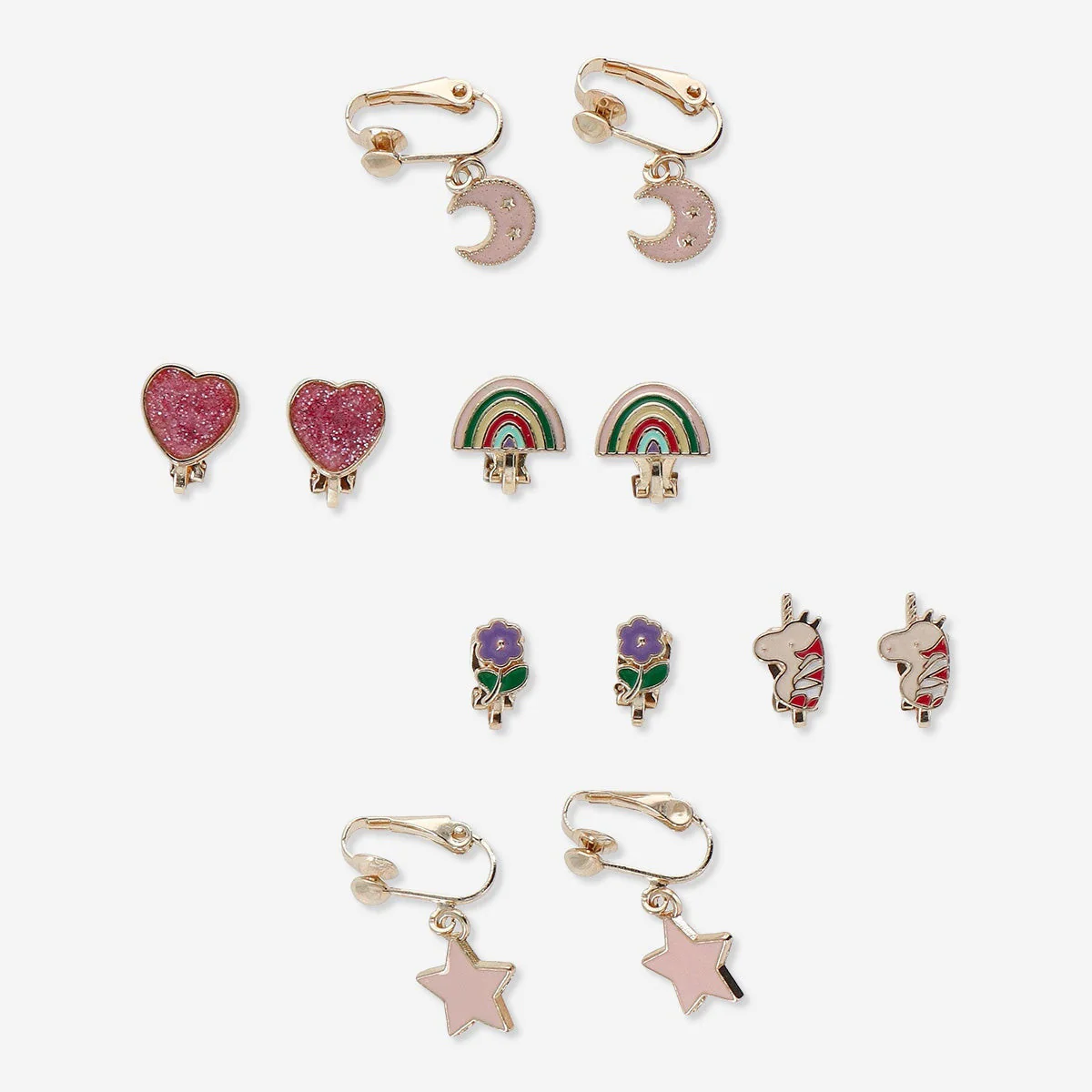 Clip-on earrings 6 pcs - Image 2