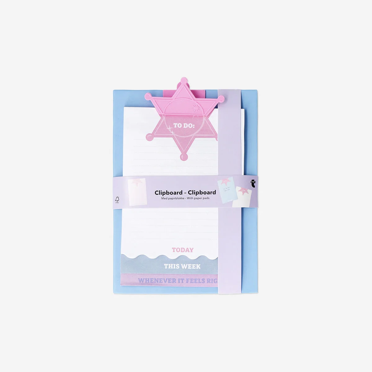 Western clipboard with paper pads