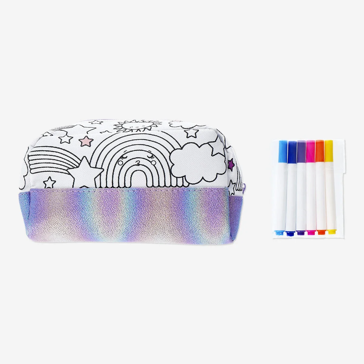 Colour-your-own pencil case. With 6 markers - Image 2