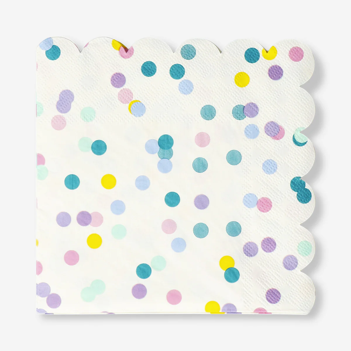 Confetti napkins with scalloped edges - 16 pcs - Image 2