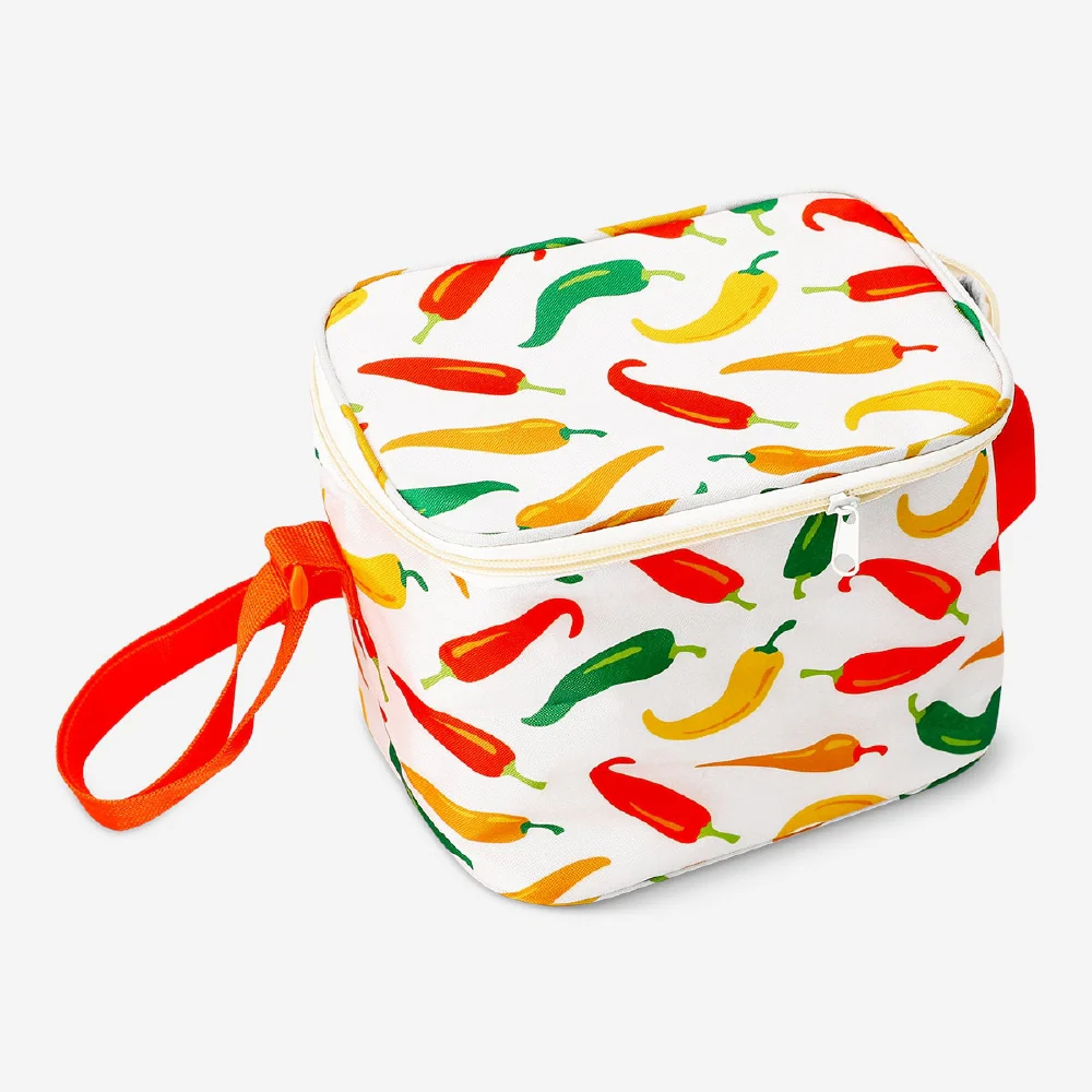 Cooler bag with chili print - 21x14 cm - Image 3