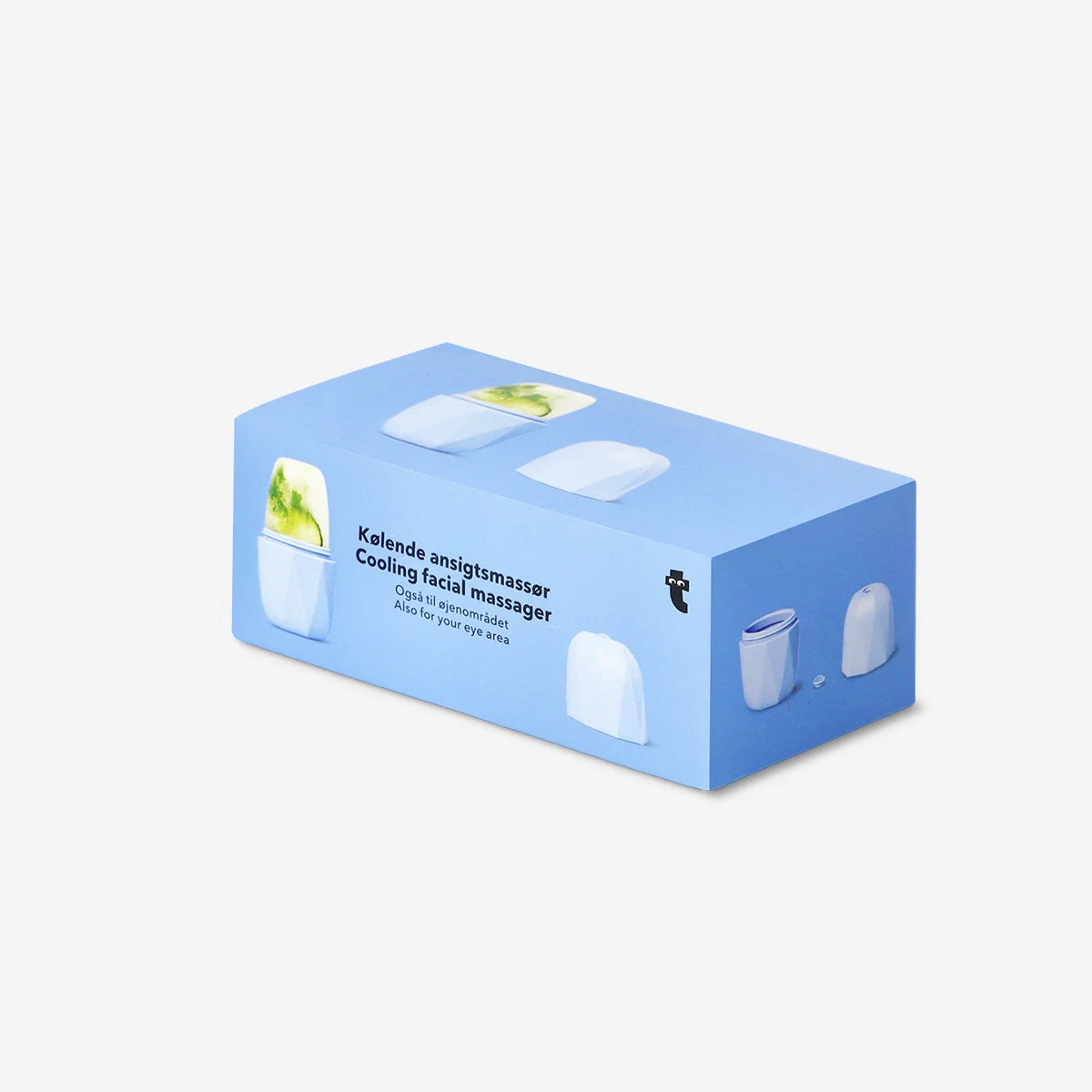 Cooling massager for face and eye area