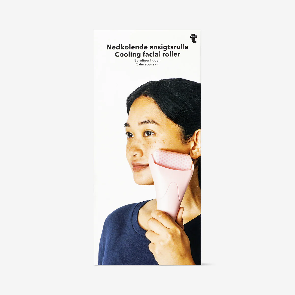 Cooling pink facial roller - Image 3