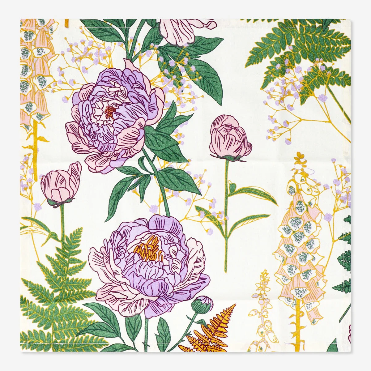 Cotton napkins with flower print - Image 2