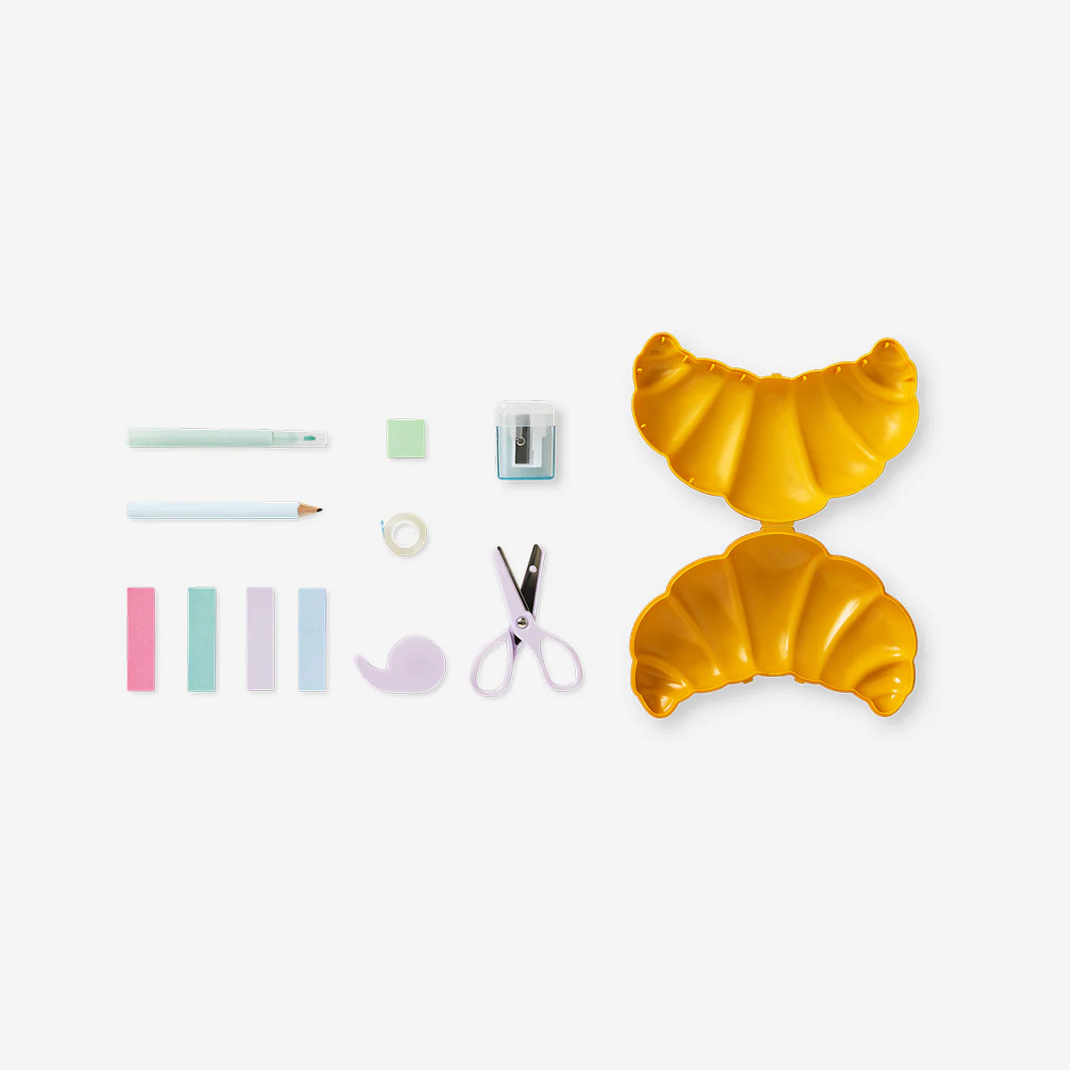 Croissant stationery set - 8 pcs - Image 2