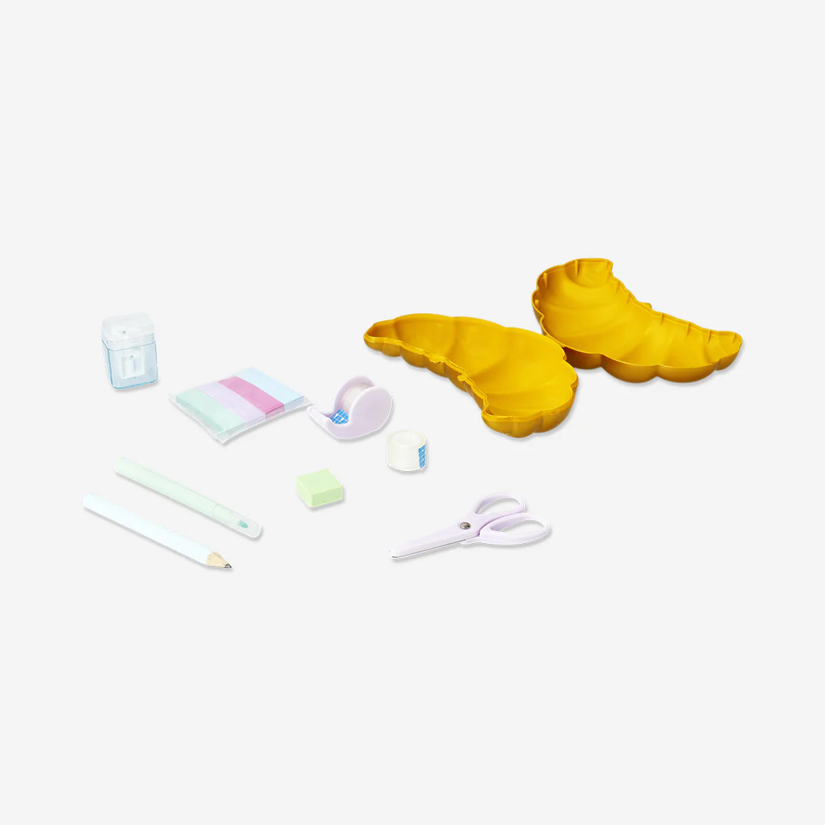 Croissant stationery set - 8 pcs - Image 3