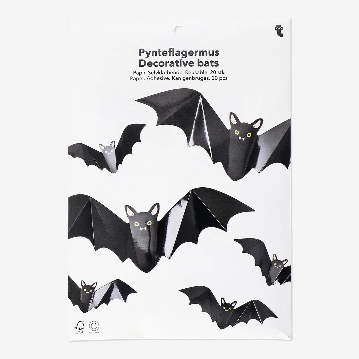 Decorative adhesive bats - 20 pcs - Image 3