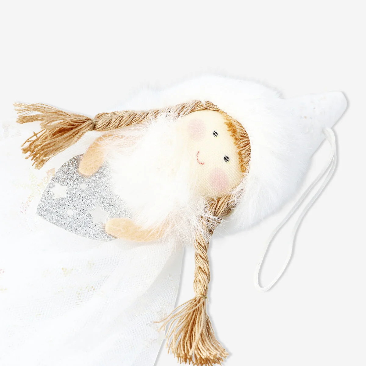 Decorative angel with blonde hair - Image 3