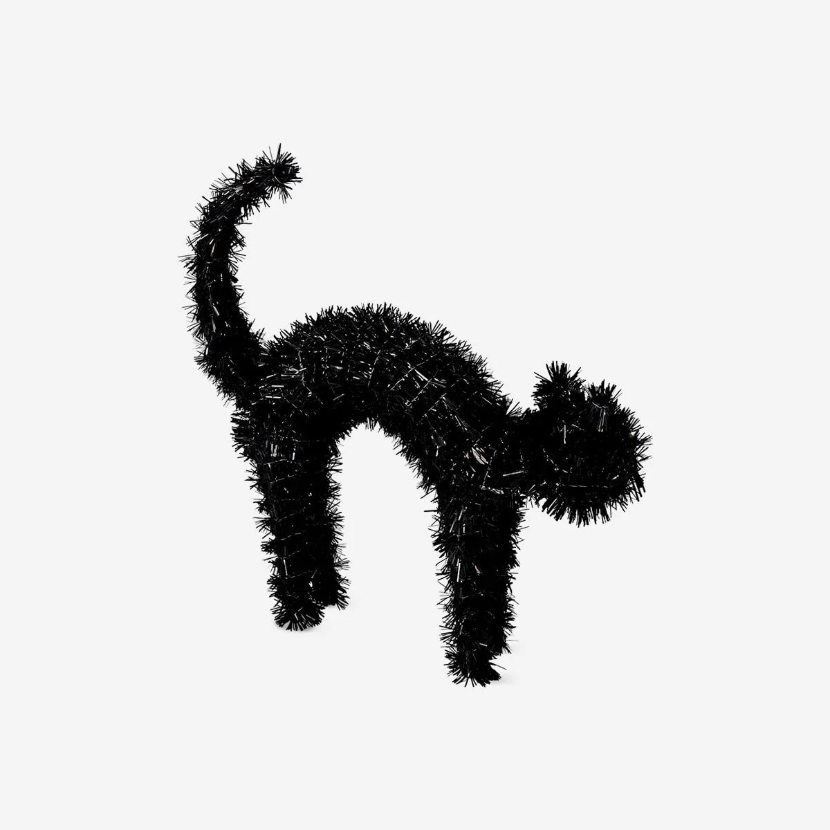 Decorative black standing cat - 34 cm - Image 3