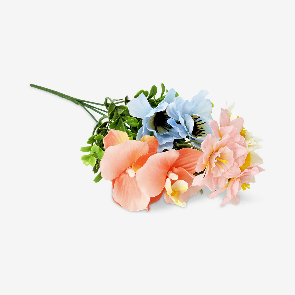Decorative blue and yellow bouquet - 37 cm - Image 2