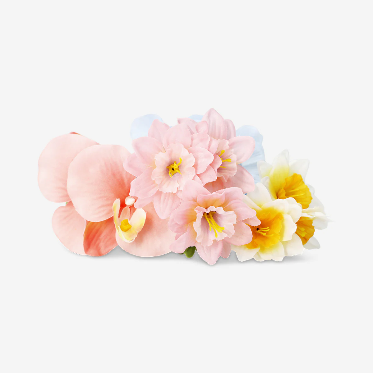 Decorative blue and yellow bouquet - 37 cm - Image 3