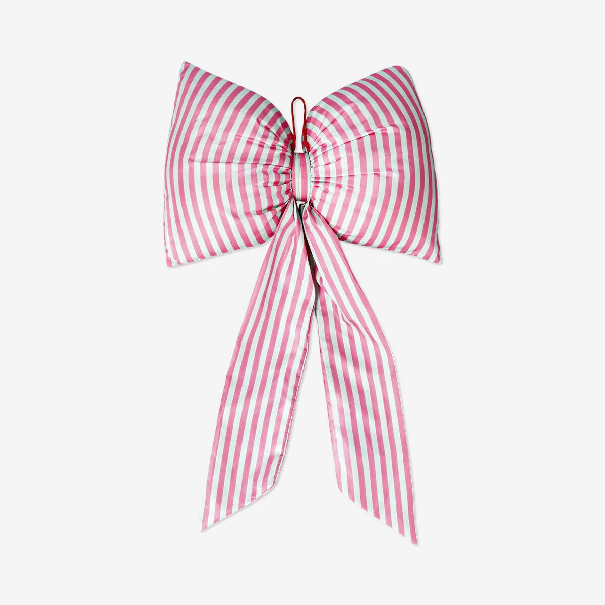 Decorative bow with stripes for hanging - 27 cm