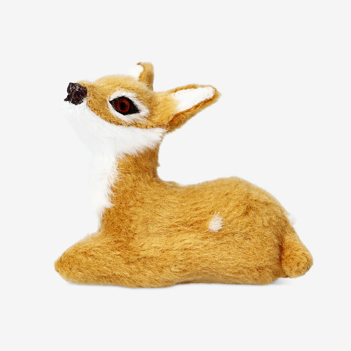 Brown roe deer lying figure - 5 cm - Image 2