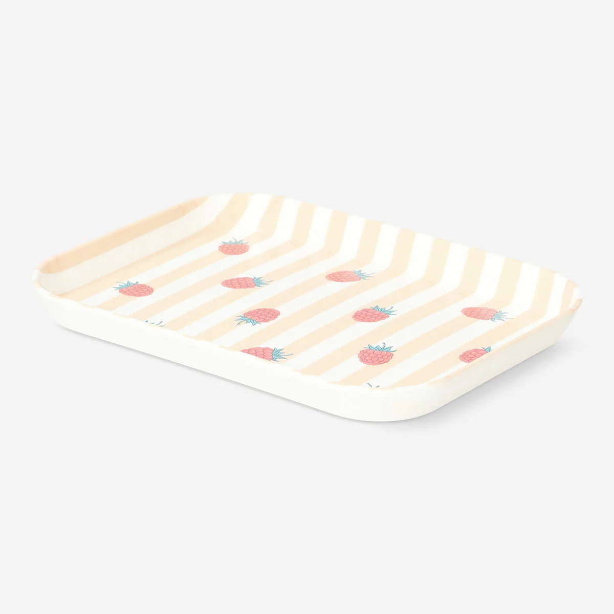 Decorative tray with strawberry print - 12 cm - Image 3