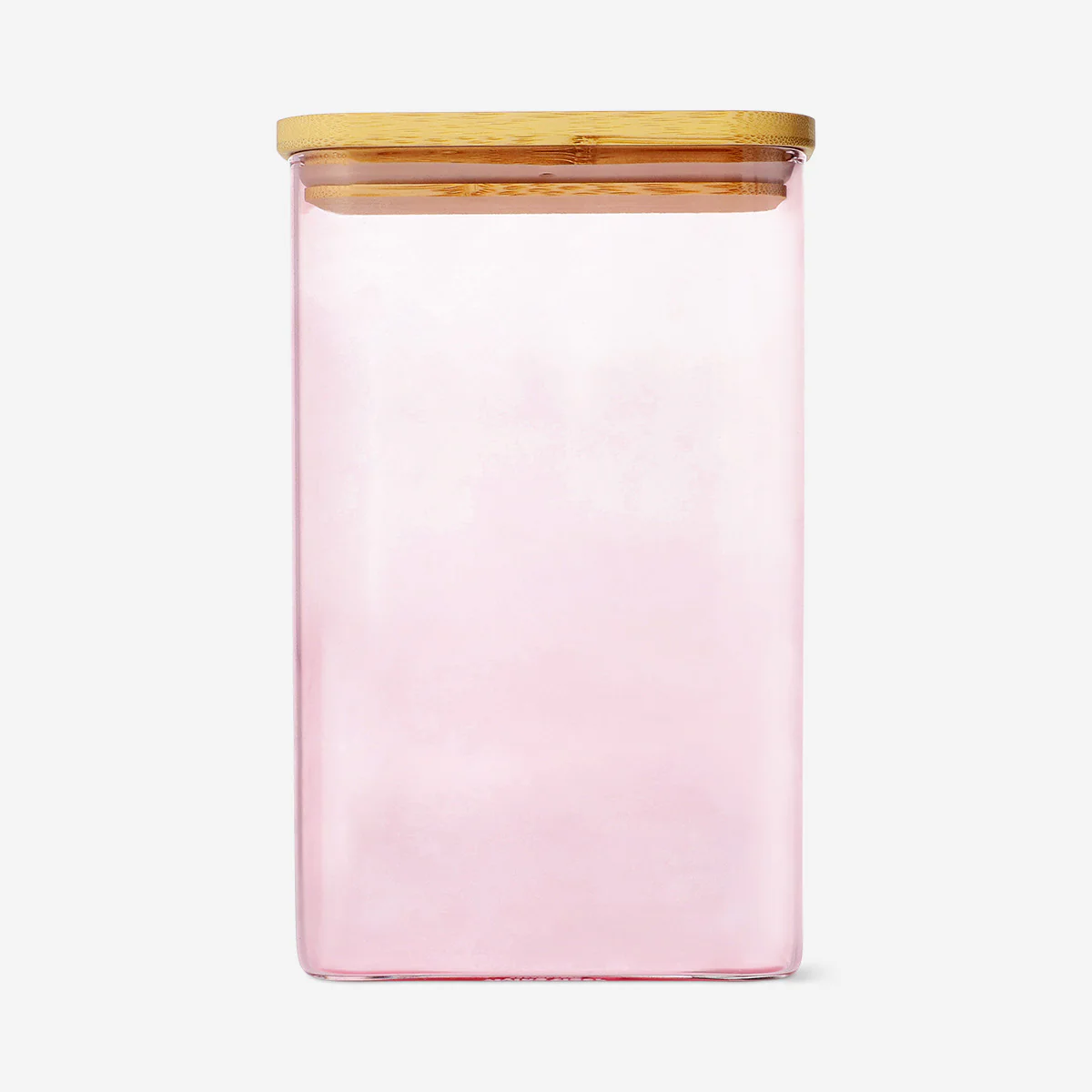 Designer Collection - Pink glass storage container with lid - 1,7 L - Image 2