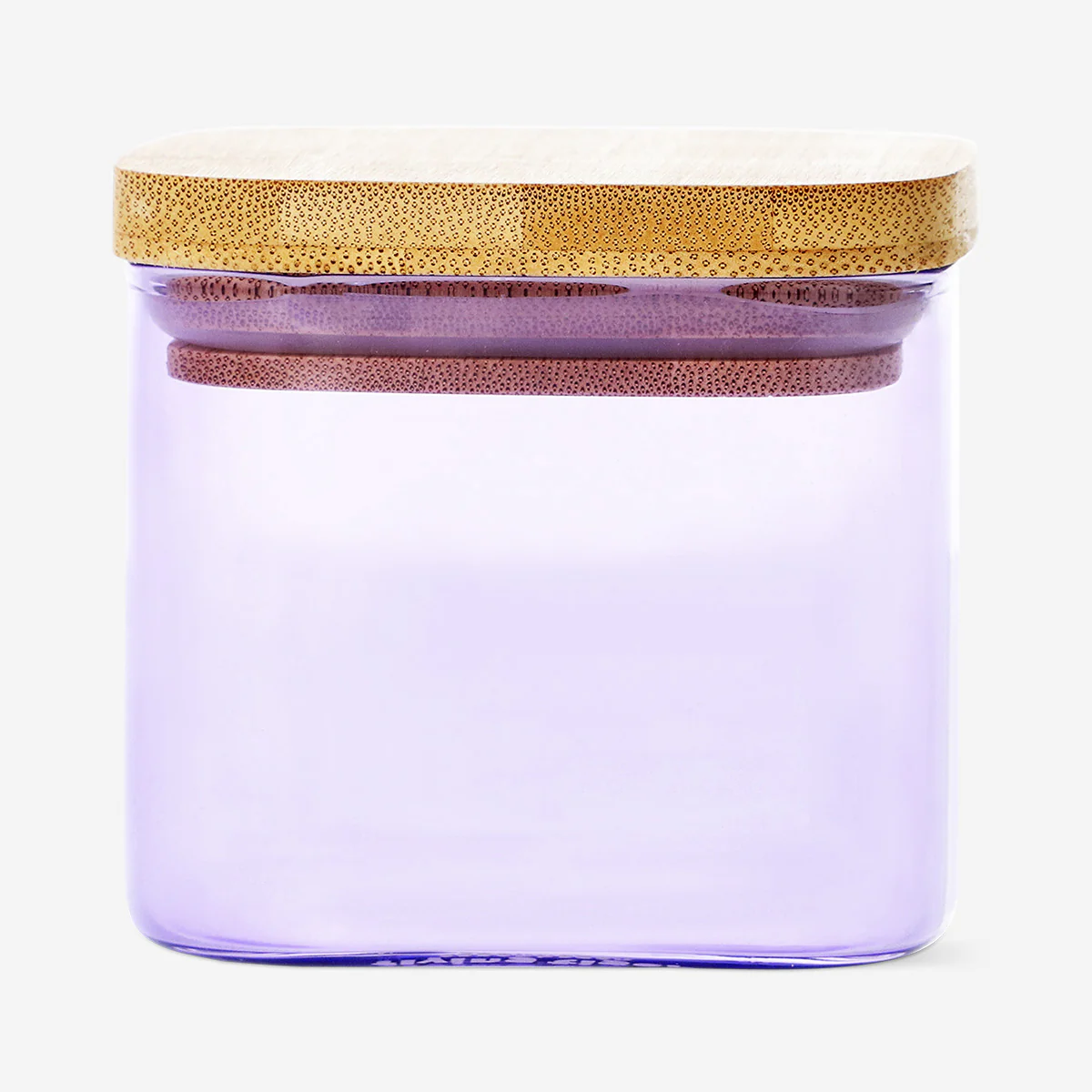 Designer Collection - Purple glass storage container with lid - 200 ml - Image 2