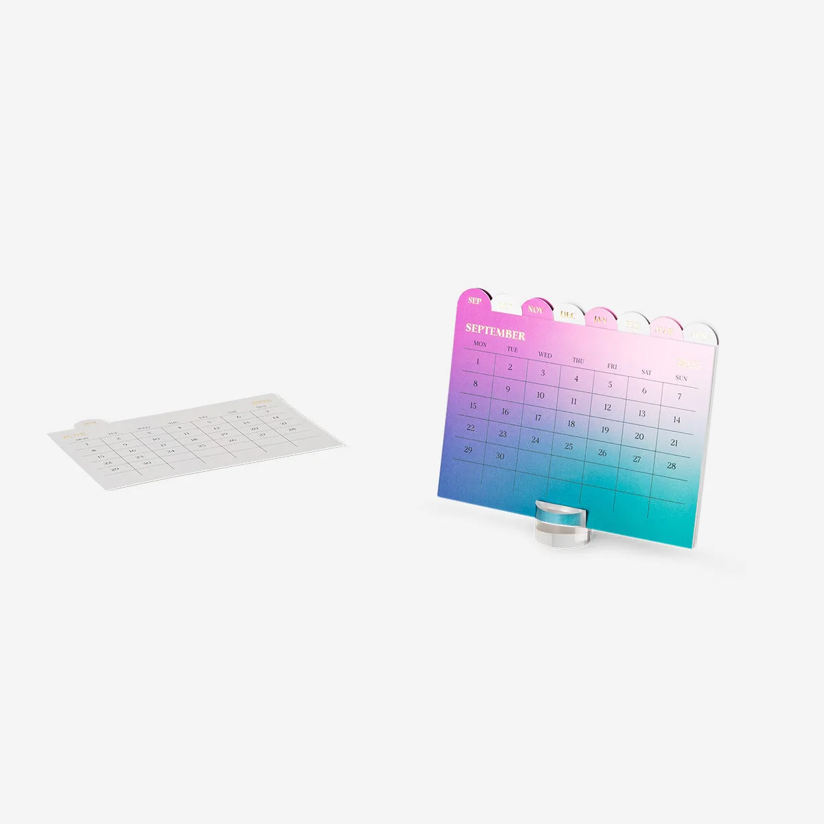 Desk calendar Sept. 2025 to 2026 - English