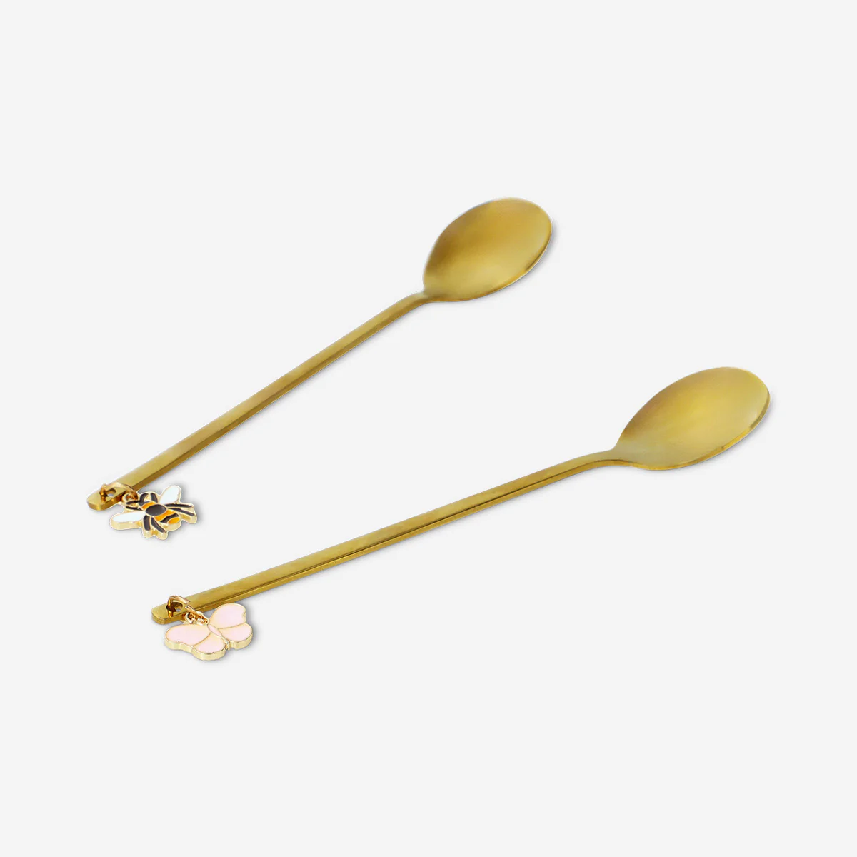 Dessert spoons with butterfly toppers - 2 pcs - Image 2