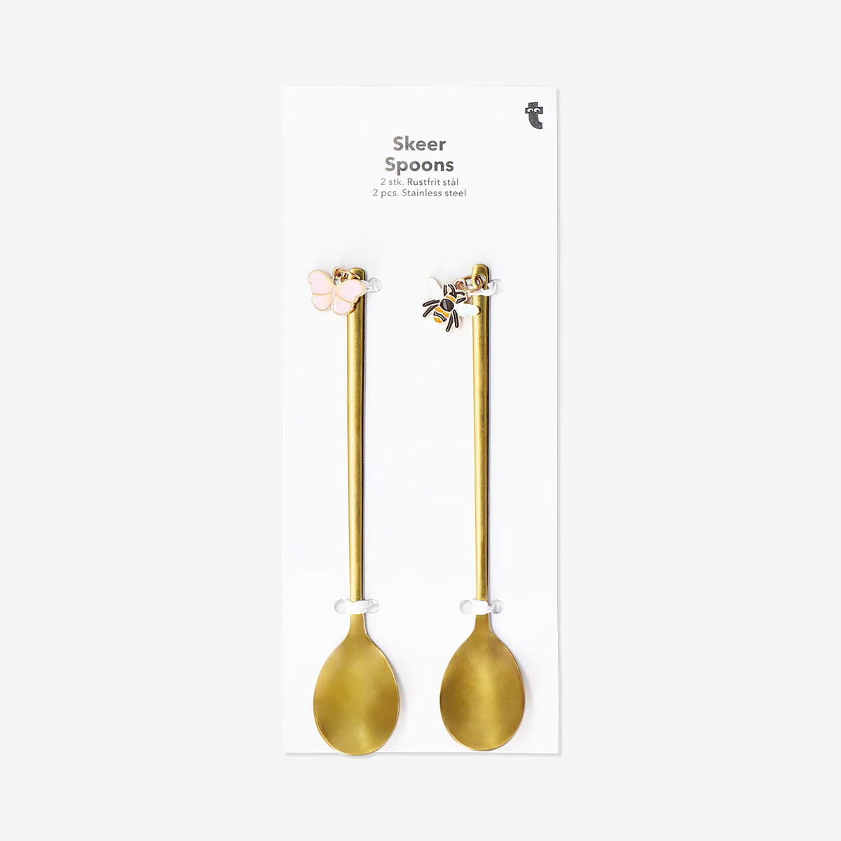 Dessert spoons with butterfly toppers - 2 pcs - Image 3