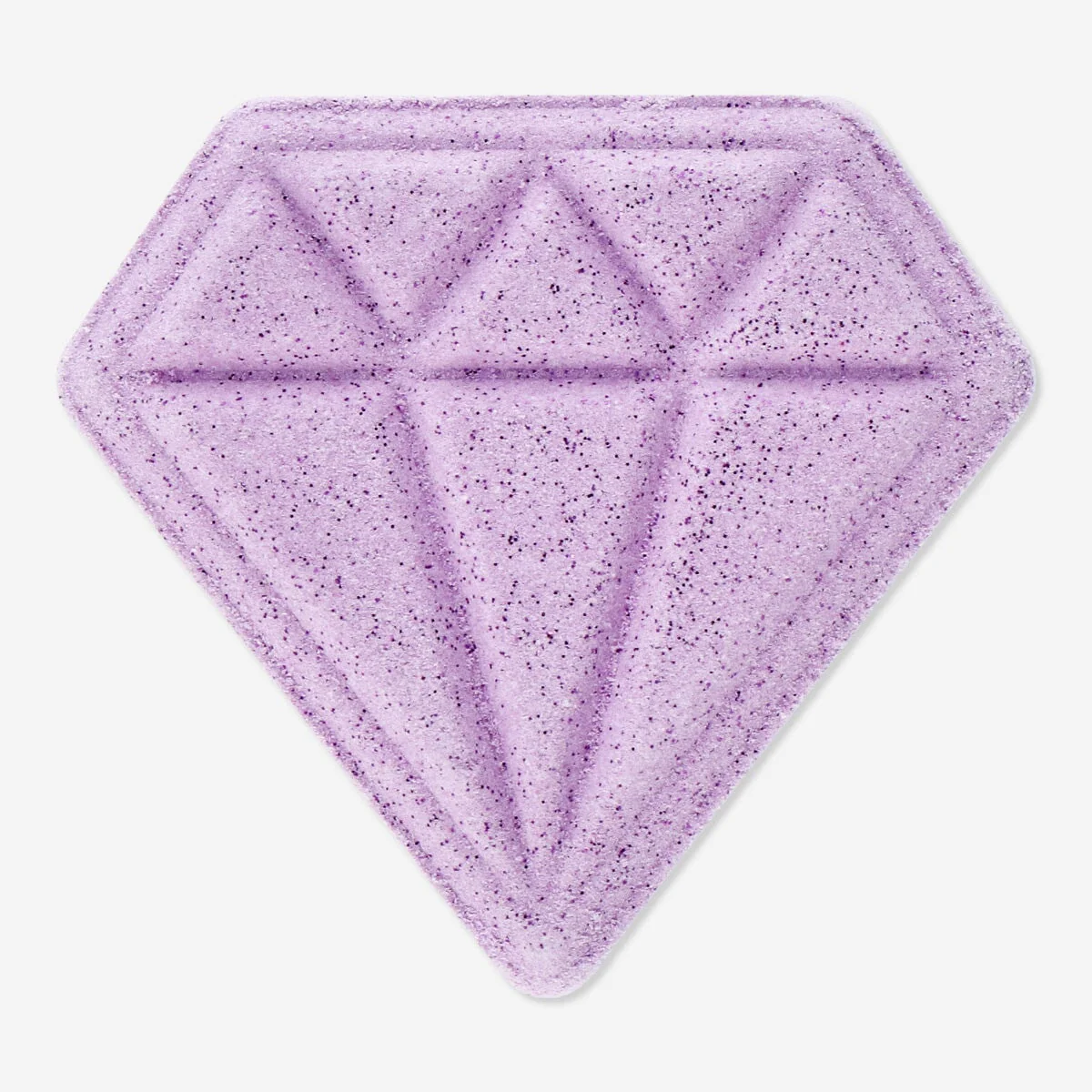 Diamond-shaped pink bath fizzer with raspberry fragrance - Image 3
