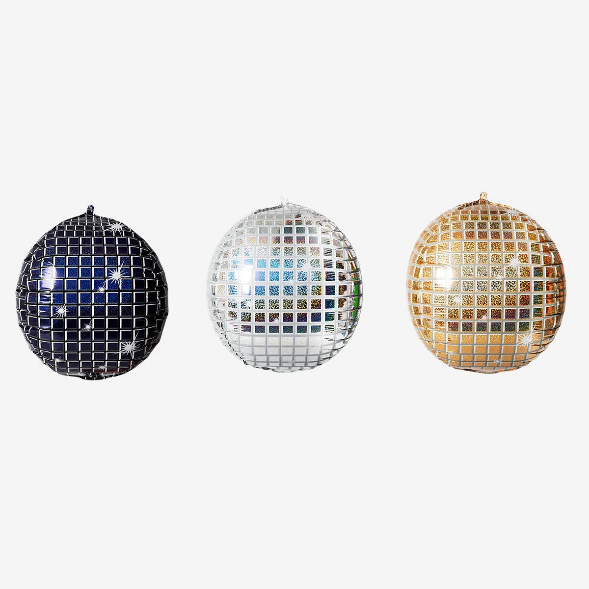 Disco ball foil balloon set - 3 pcs - Image 2