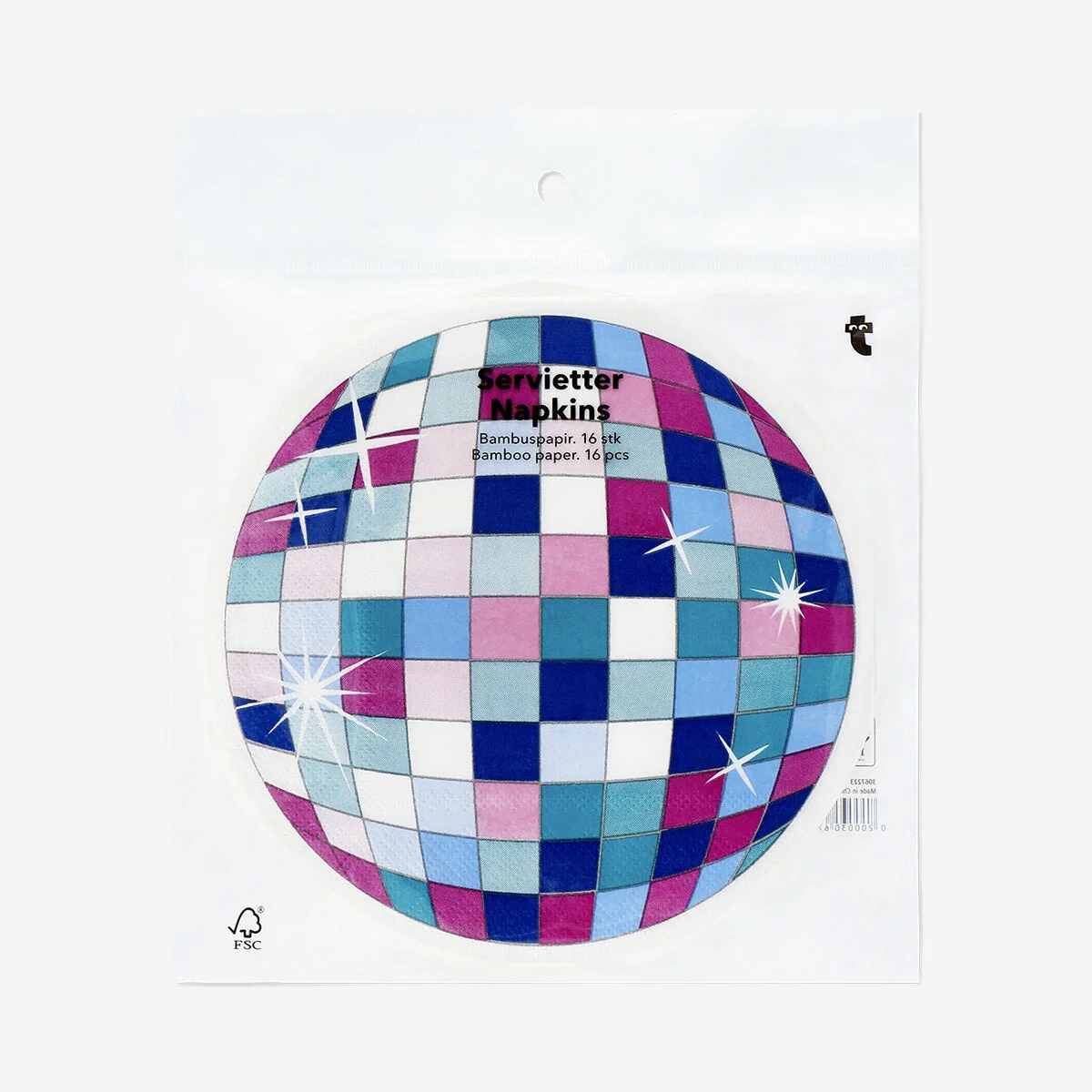 Disco ball napkins - 16 pcs