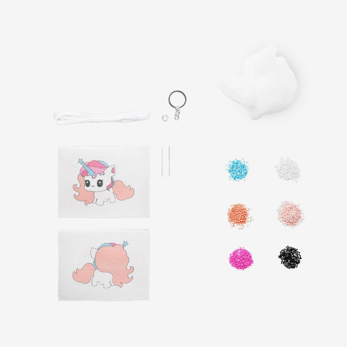 DIY beaded unicorn keyring - Image 2