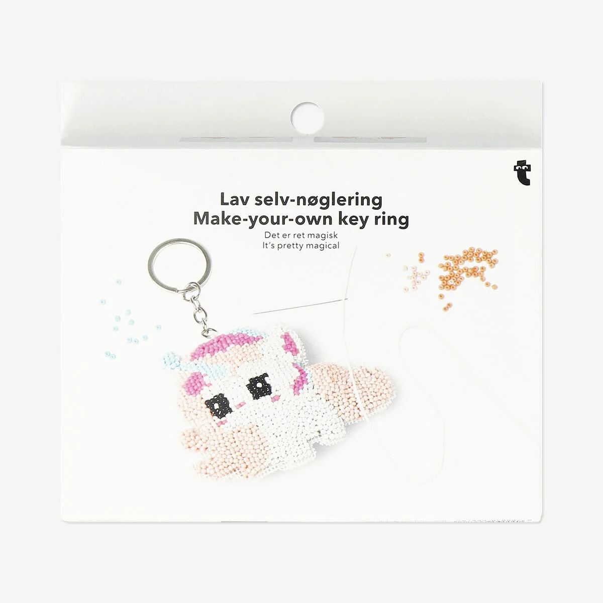 DIY beaded unicorn keyring - Image 3