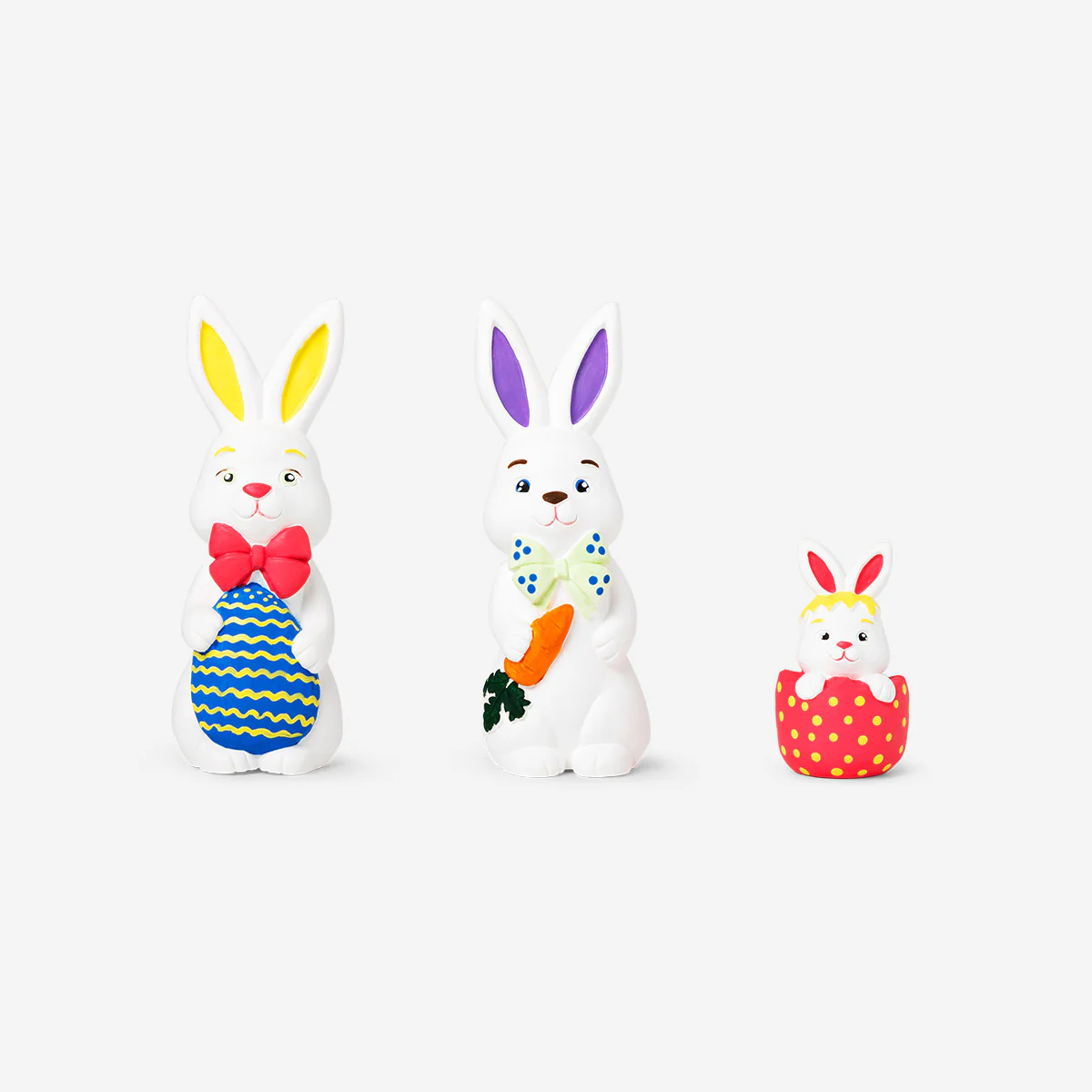 DIY ceramic Easter bunnies - 4 pcs - Image 2