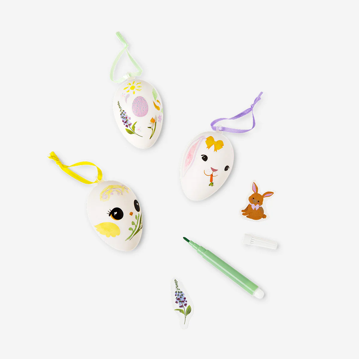 DIY decorative eggs with markers and stickers - Image 3