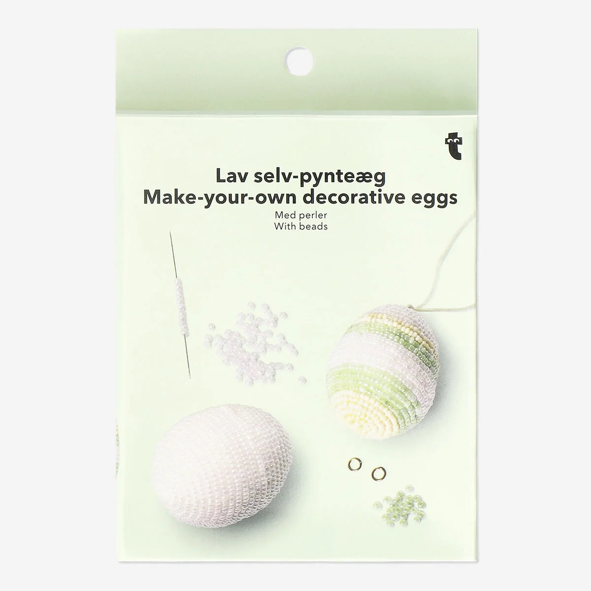 DIY Easter eggs with glass beads