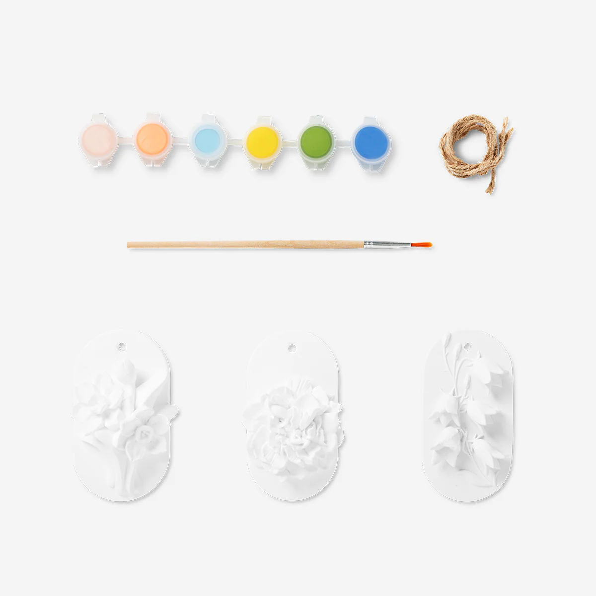 DIY floral plaster decorations for hanging - Image 2