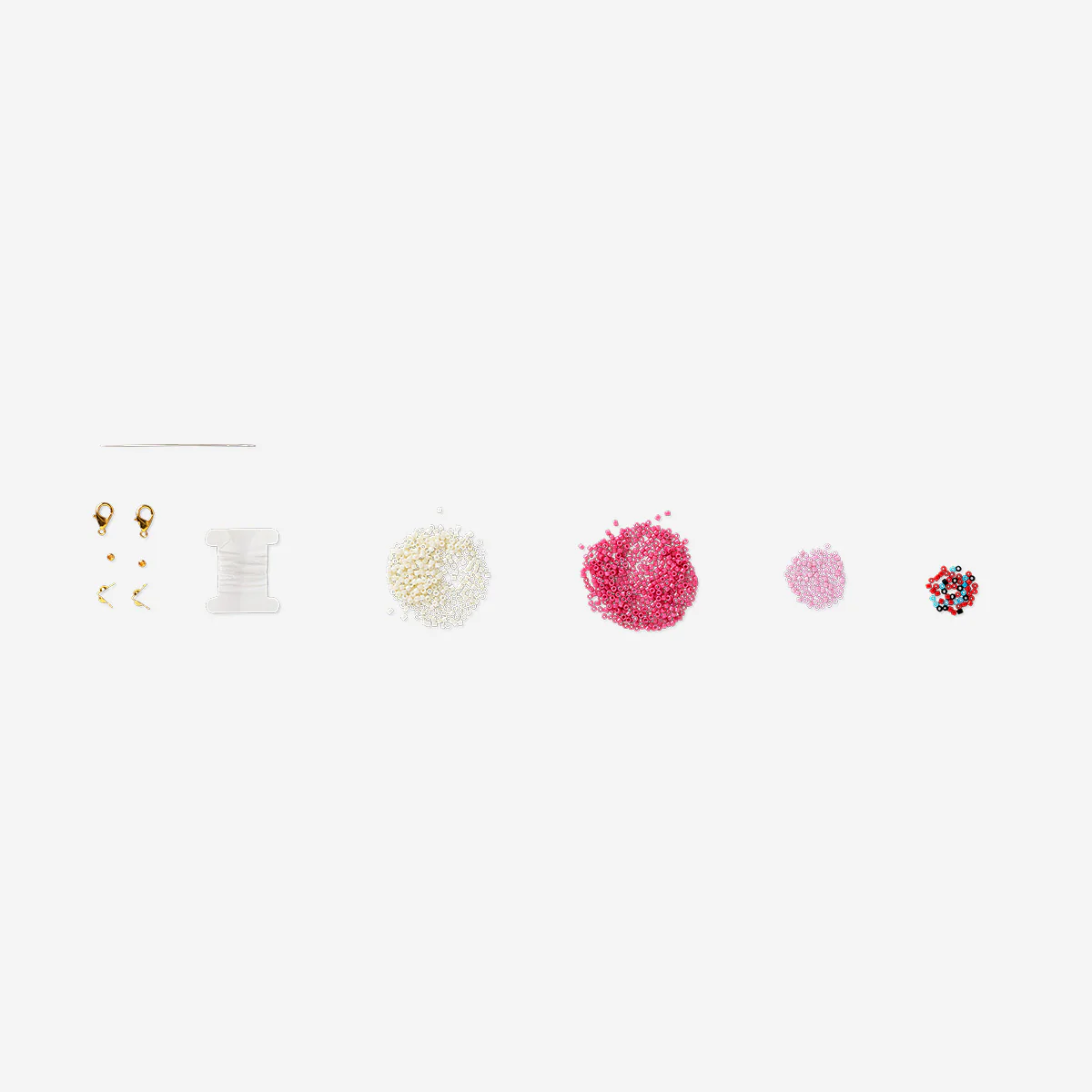 DIY glass bead necklaces - 2 pcs - Image 2
