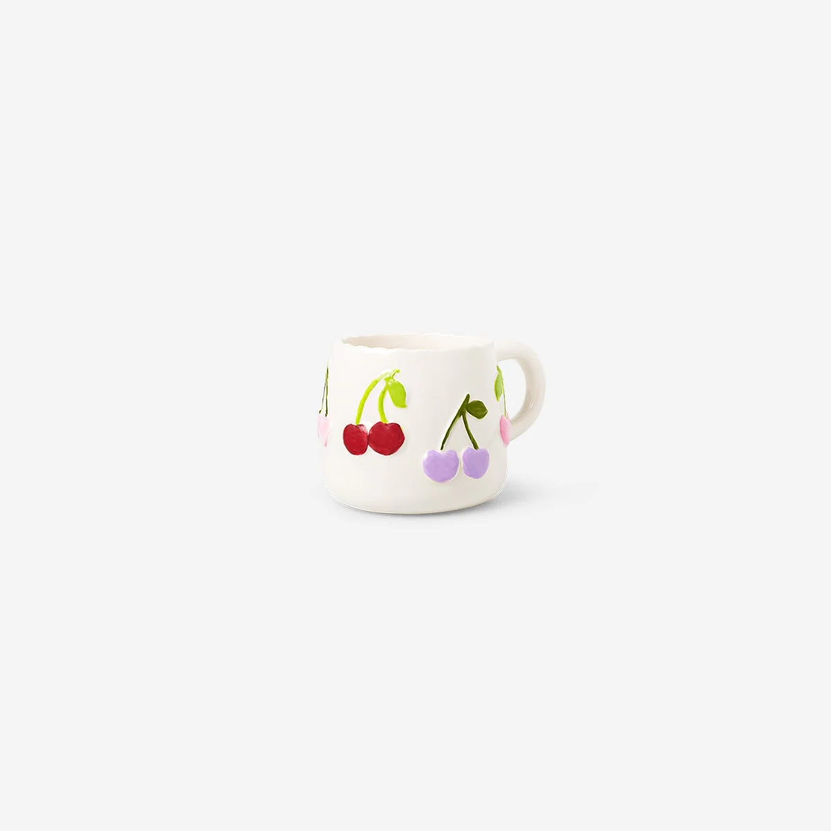DIY mug with embossed cherries - 320 ml - Image 2