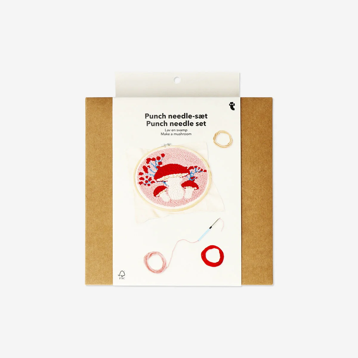 DIY mushroom punch needle set