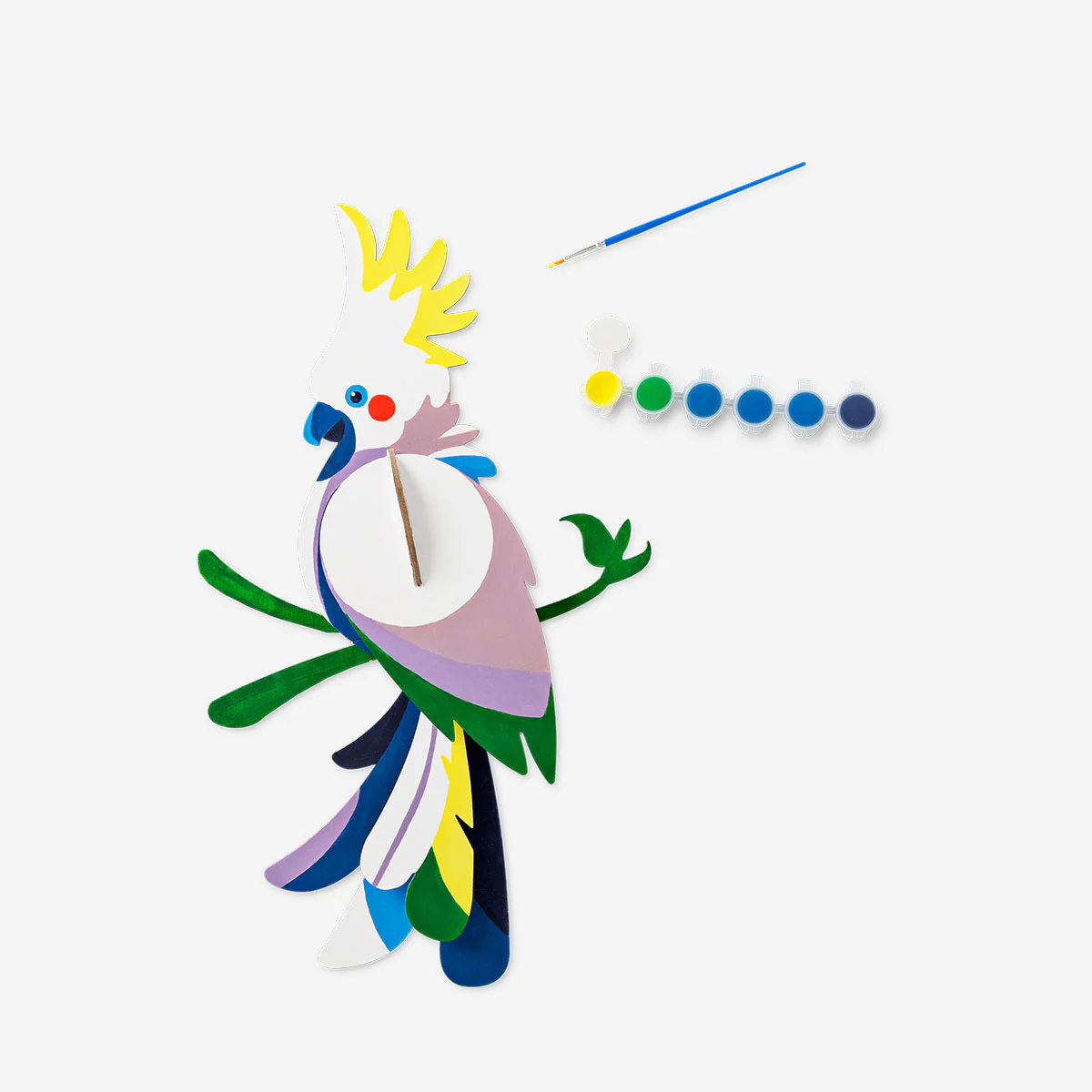 DIY tropical bird with paint