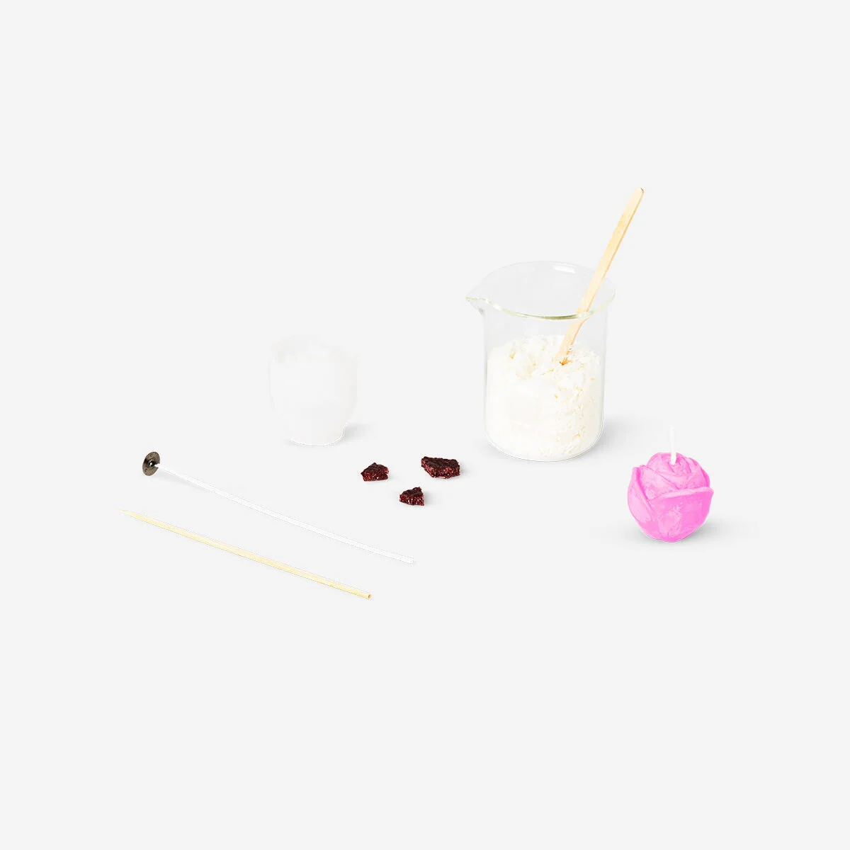 DIY Valentine's heart bubble candle set - Image 3