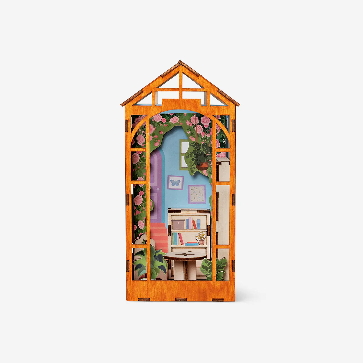 DIY wooden bookshelf decoration - Image 3
