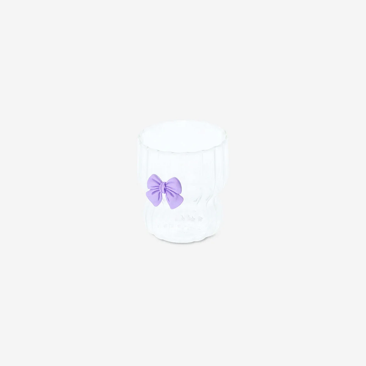 Drinking glass with embossed bow - 280 ml - Image 3