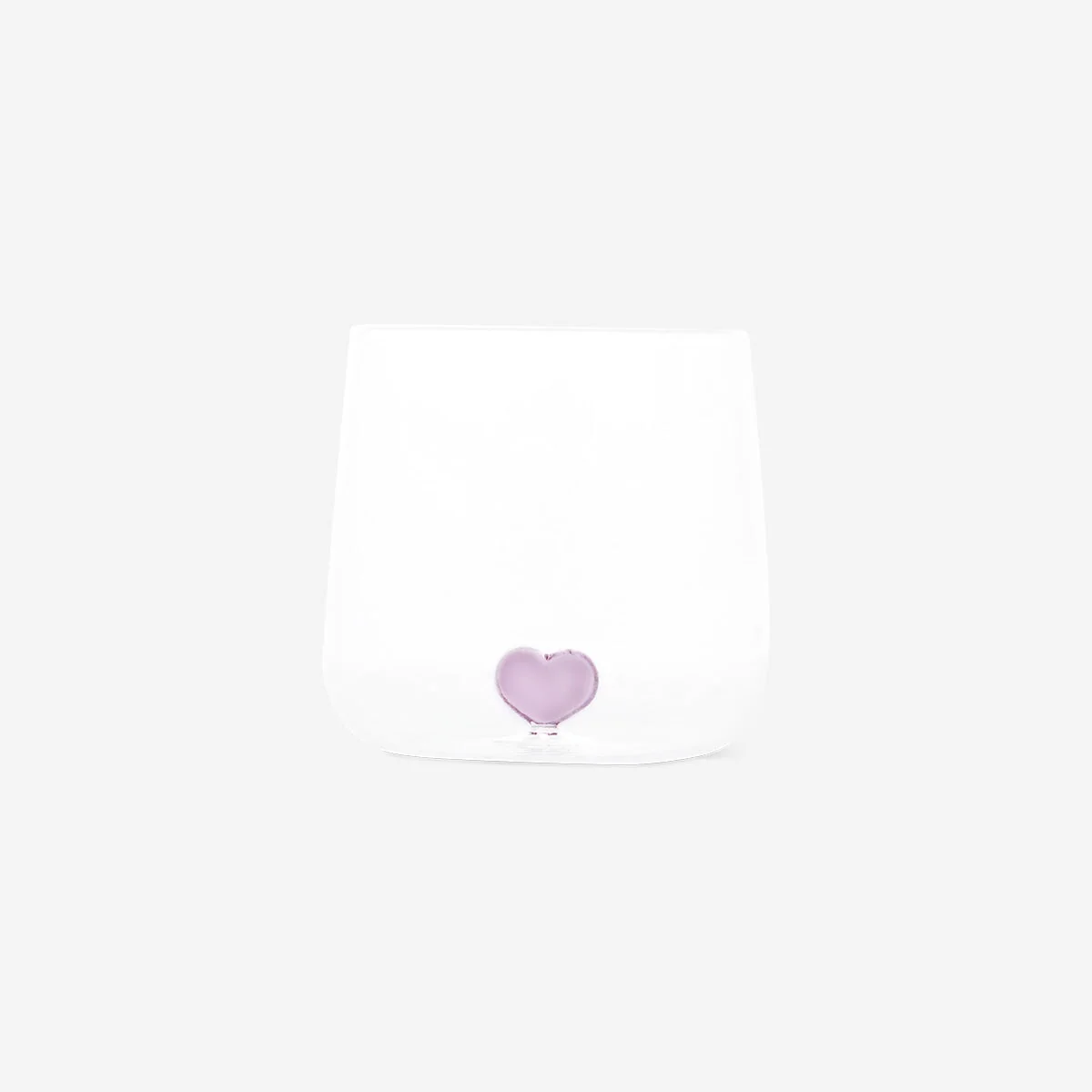 Drinking glass with embossed heart - 480 ml - Image 3