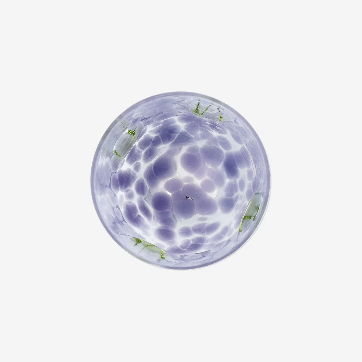 Drinking glass with purple dots and leaves - 320 ml - Image 3