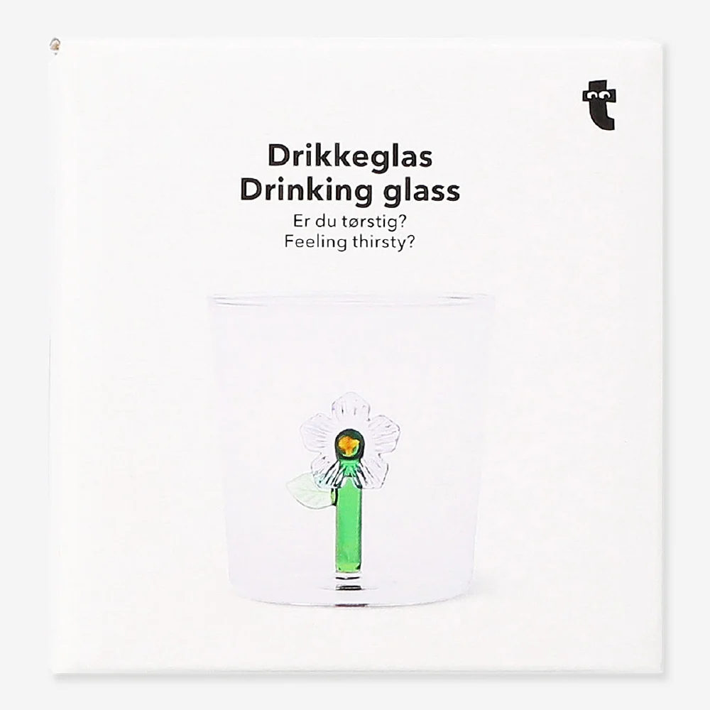 Drinking glasss with flower inside - 350 ml - Image 3