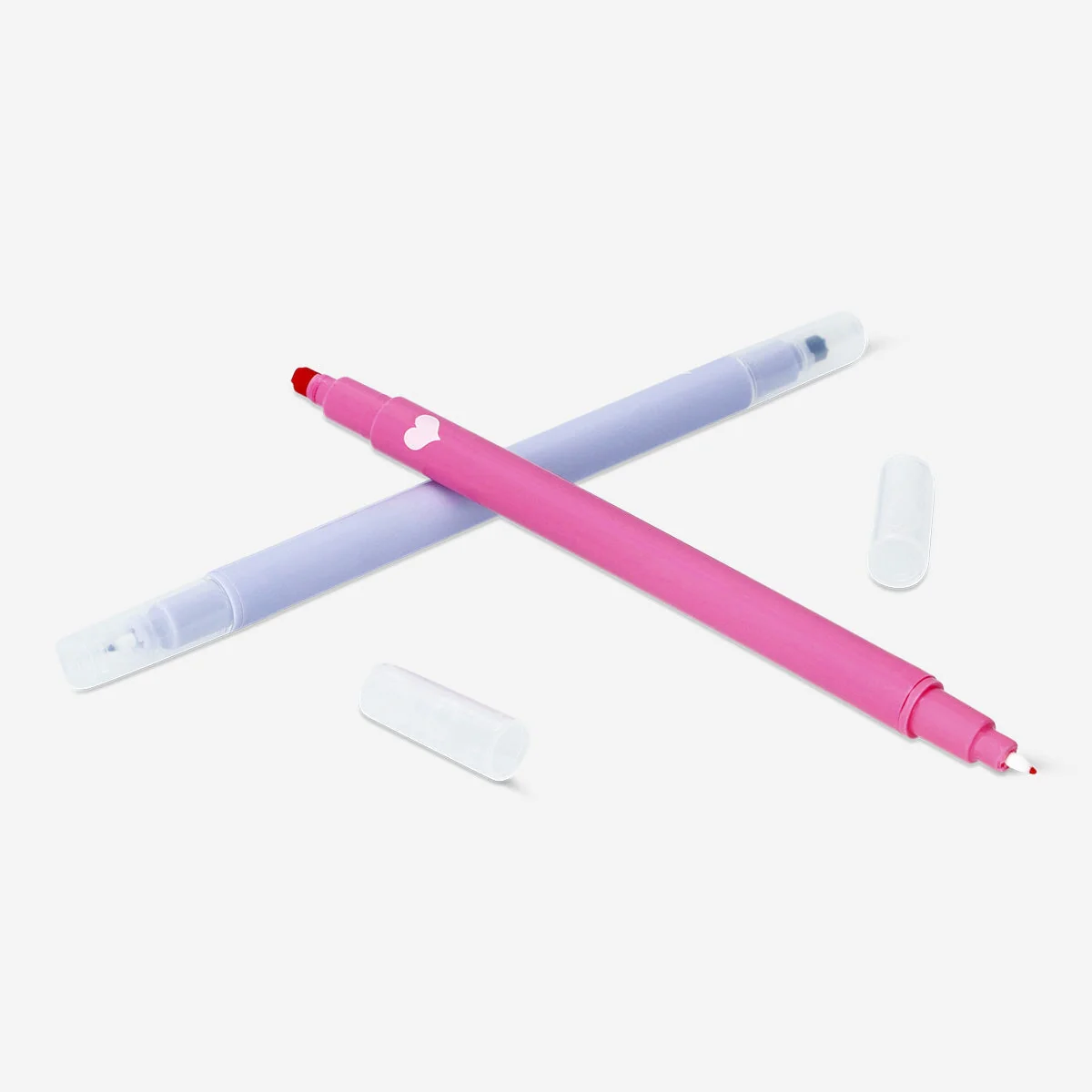Dual-tip markers with fineliners and stamps - 12 pcs - Image 3