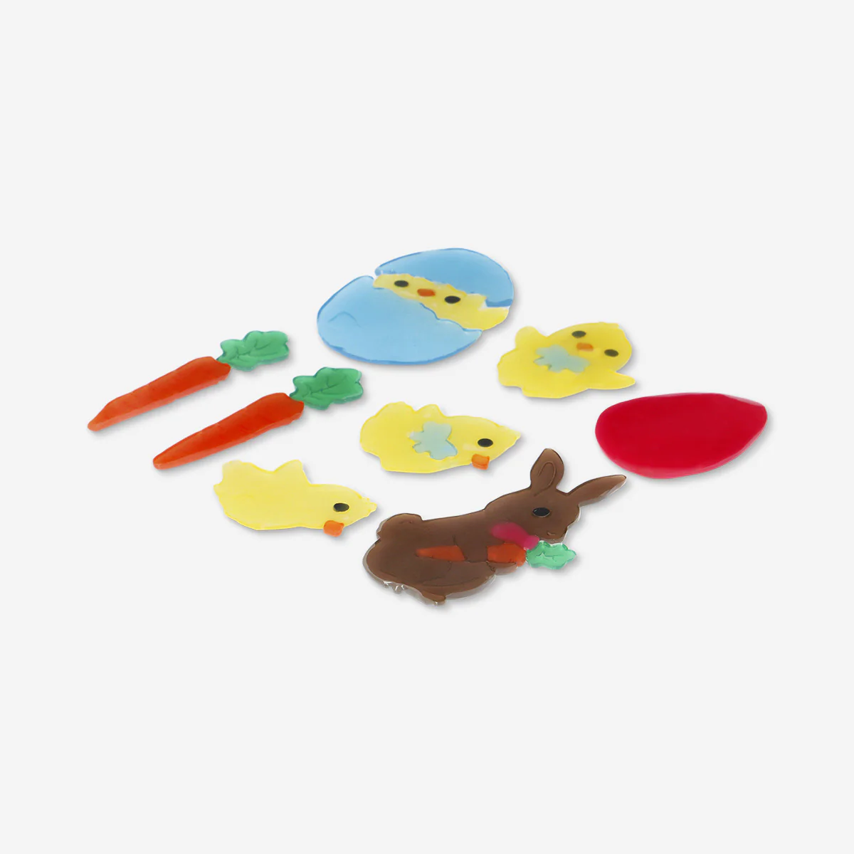 Easter window gel decorations - 6 pcs - Image 3