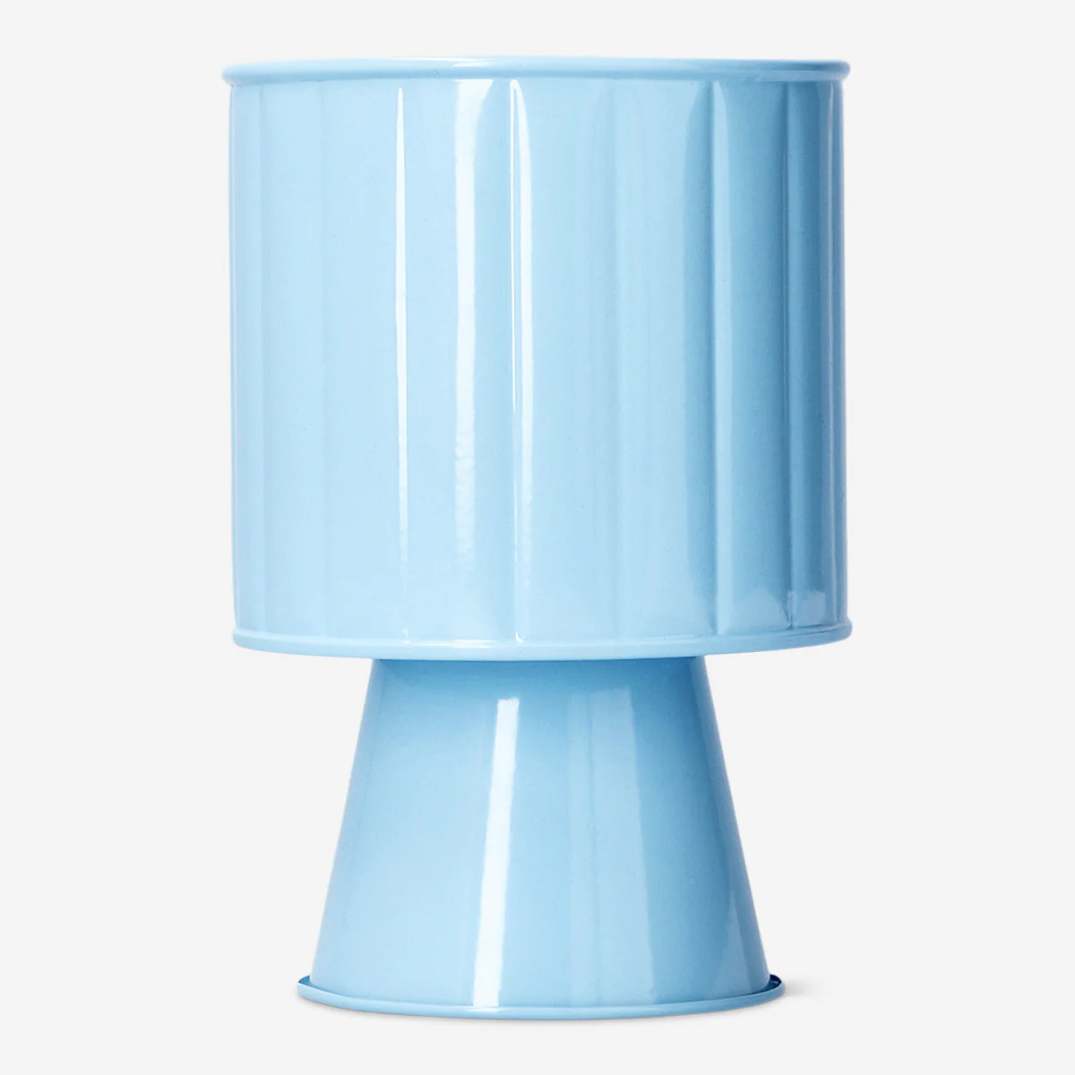 Elevated blue metal plant pot - 11 cm - Image 2