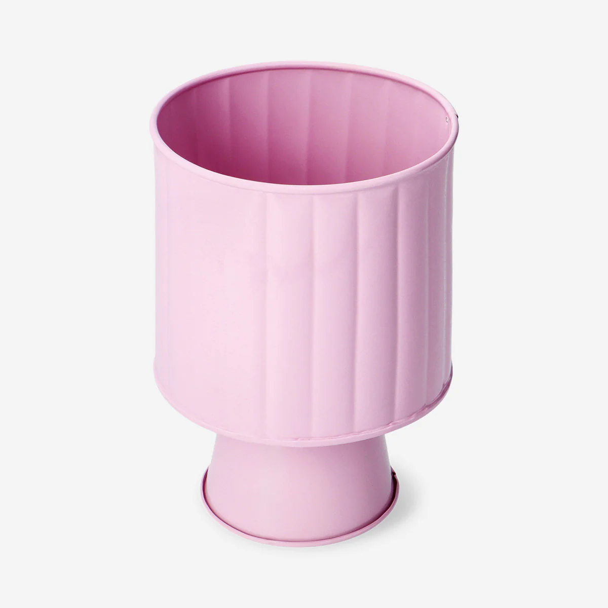 Elevated blue metal plant pot - 12 cm