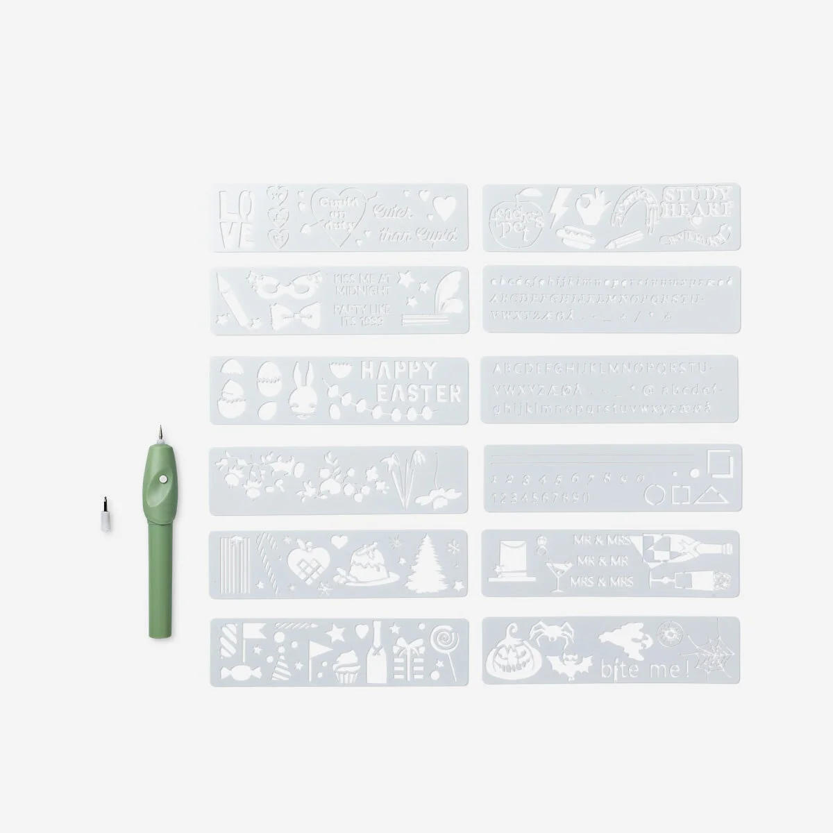 Engraving pen. With stencils and a replaceable tip - Image 3